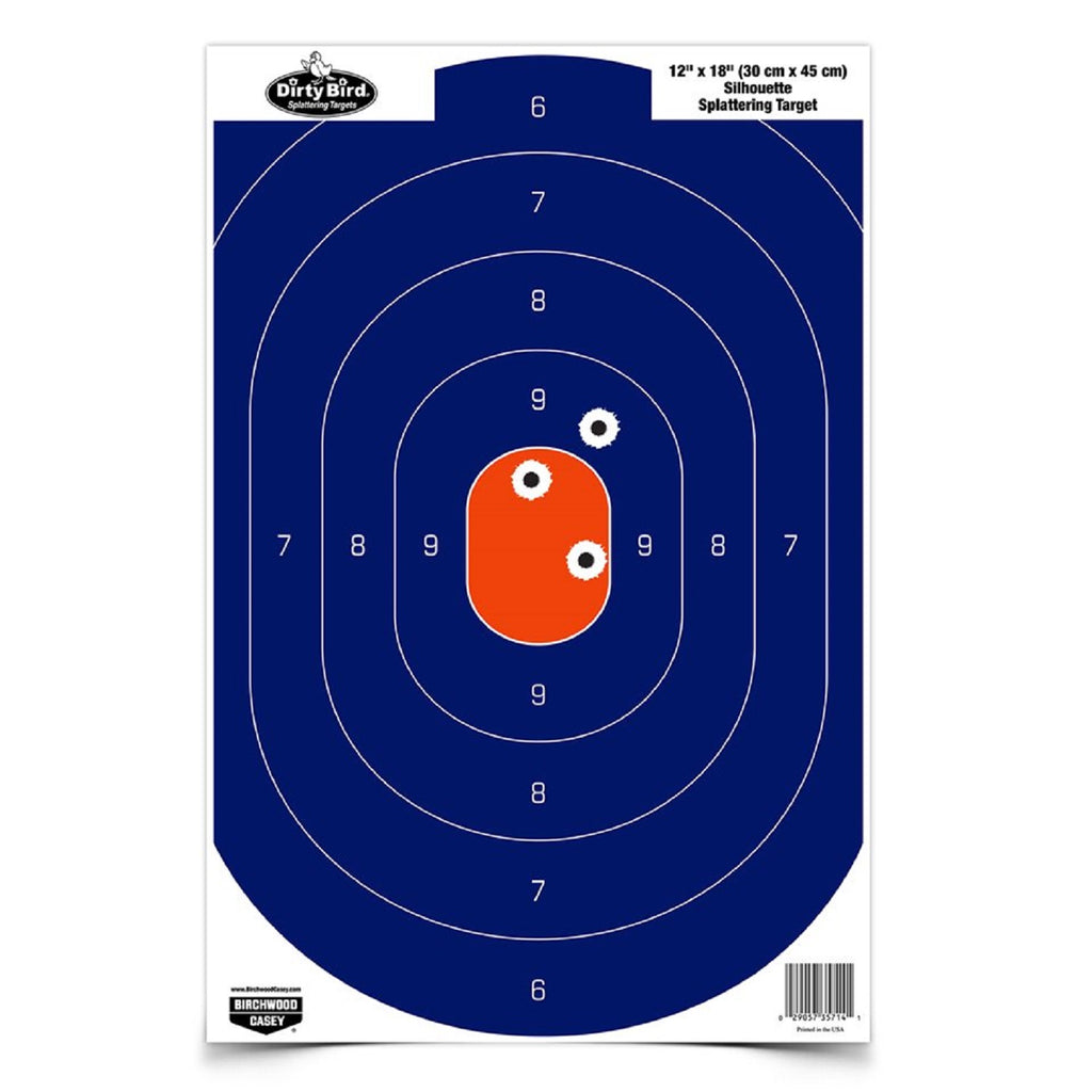 Birchwood Casey 12in x 18in Blue Orange Silhoutte-50 Targets