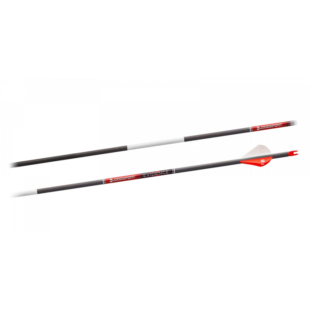 Bloodsport Evidence Bare Shaft Arrow 400 Spine 12 Pack