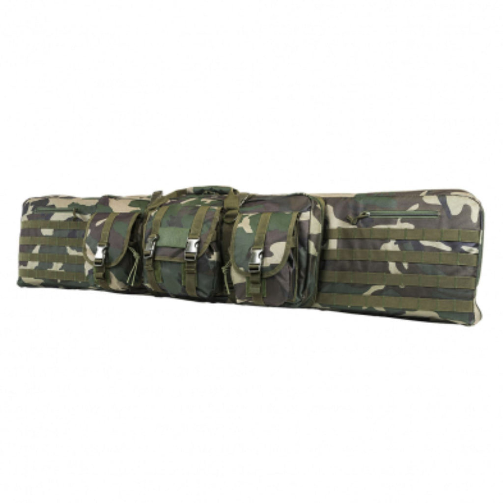 NcSTAR Dbl Carbine Case Woodland Camo 52in