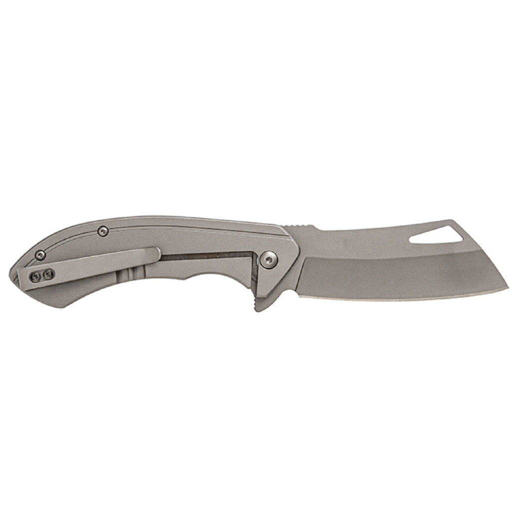 Smiths Titania Cleaver Folder 3.26 in Blade Titanium Handle