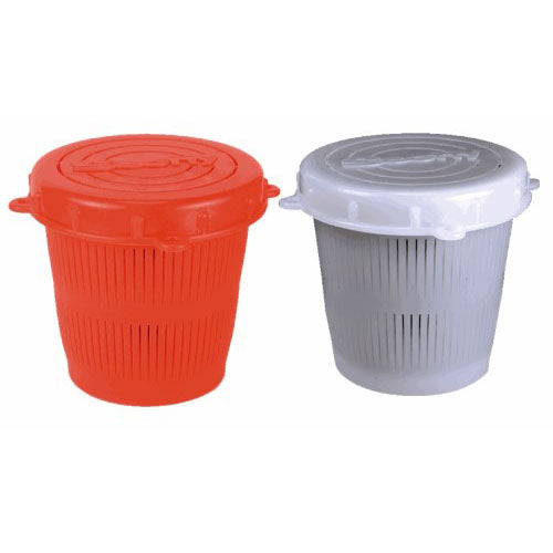 Scotty Vented Crab Diner Bait Jar c-w Lid 1-2 Litre  Red