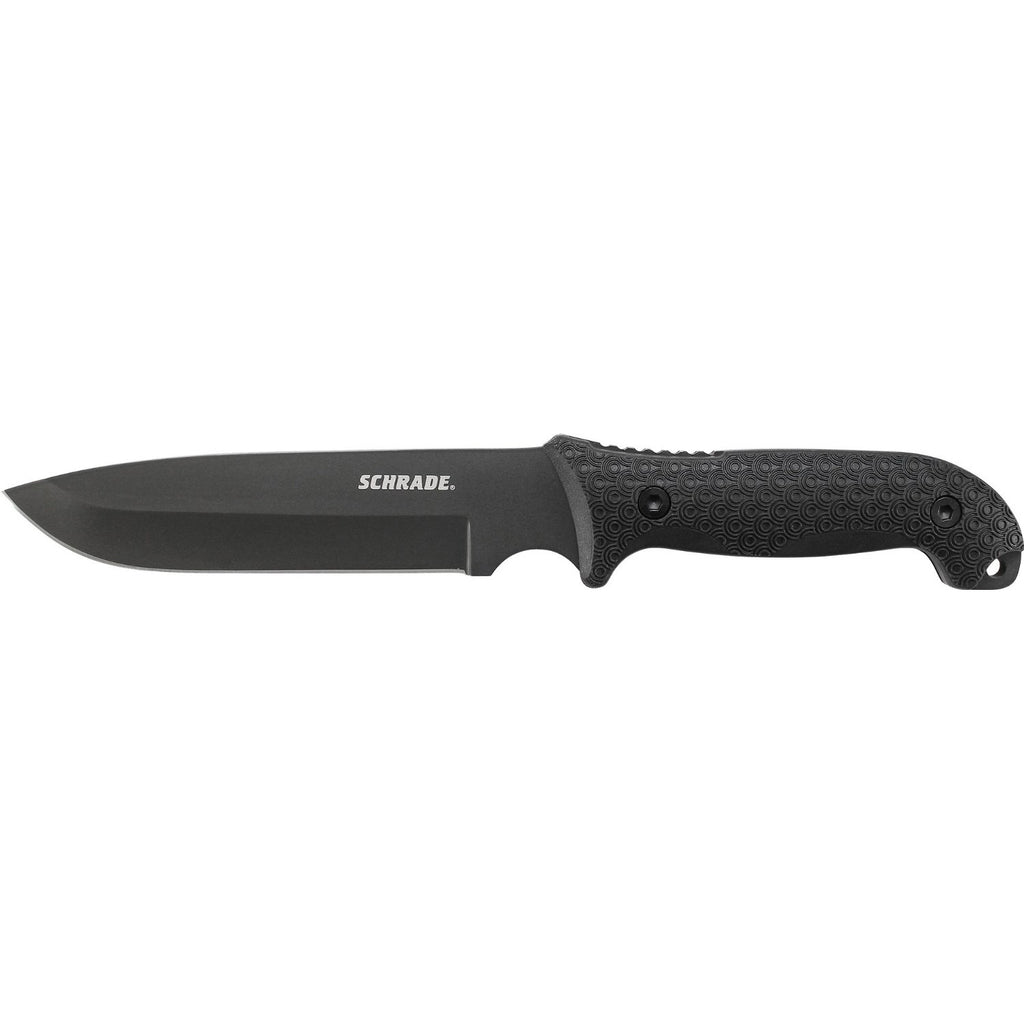 Schrade SCHF52 Fixed 7.0 in Black Blade Handle